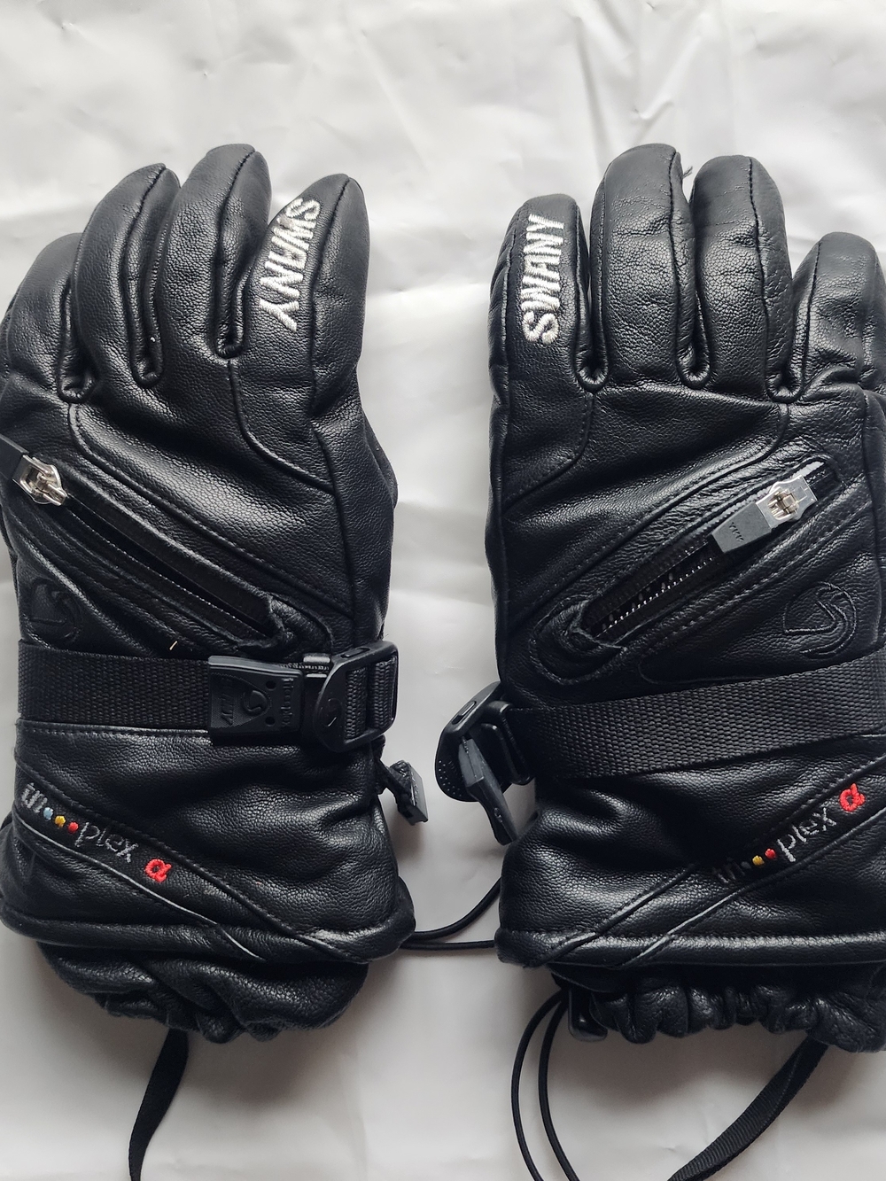 SWANY WOMEN'S SX-1L-X-CELL 2.1 SKI SNOWBOARD WINTER LEATHER GLOVES BLACK SIZE S - Picture 2 of 10